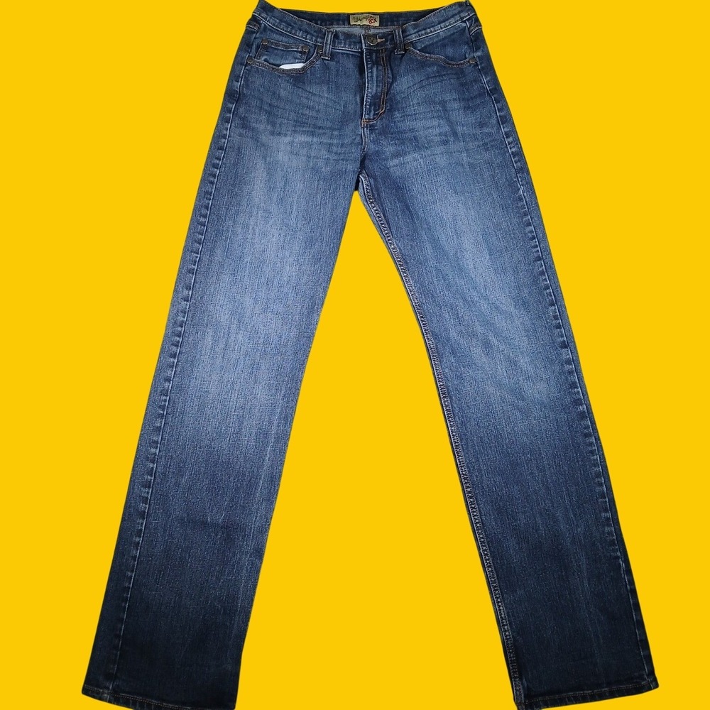 Wrangler 20X Jeans Mens 32x38 Blue Denim Pants Relaxed Fit Modern Cotton Blend